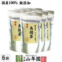 【国産 100%】烏龍茶 ウーロン茶 100g×6袋セット 無添加
