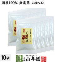【国産100%】しいたけ茶 ティーパック 無農薬 3g×10パック×10袋セット 静岡県産