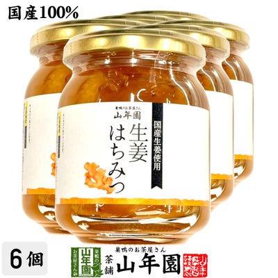 国産 養蜂家のはちみつ仕込み 生姜蜂蜜漬け 280g×6個セット