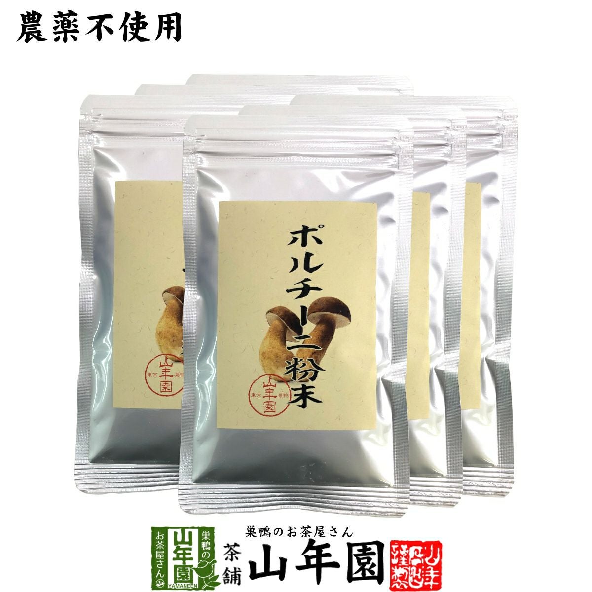 【本場イタリア産無農薬100%】 ポルチーニ茸の粉末 40g×6袋セット 送料無料