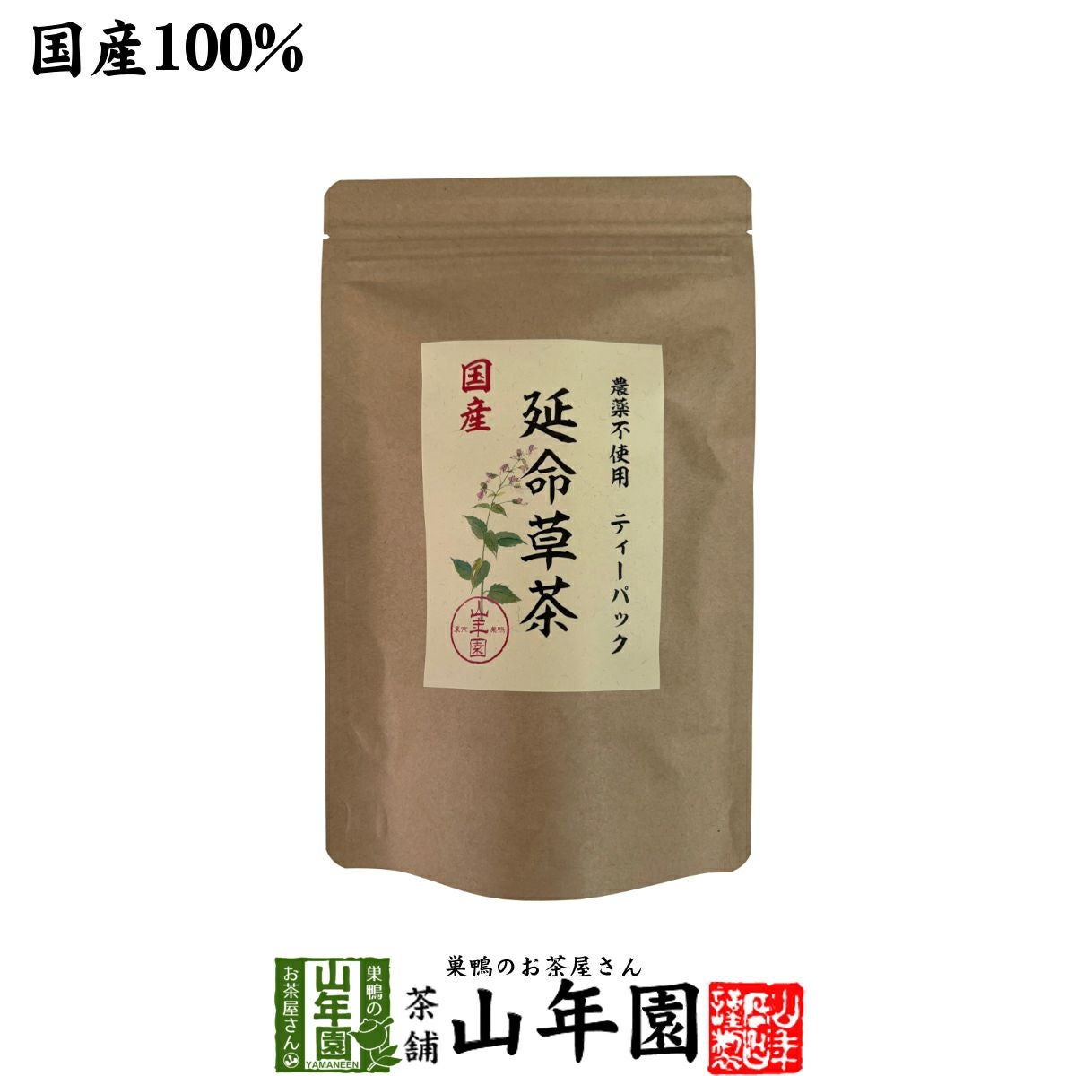 国産100% 無農薬 延命草茶 3g×15パック ティーパック ティーバッグ
